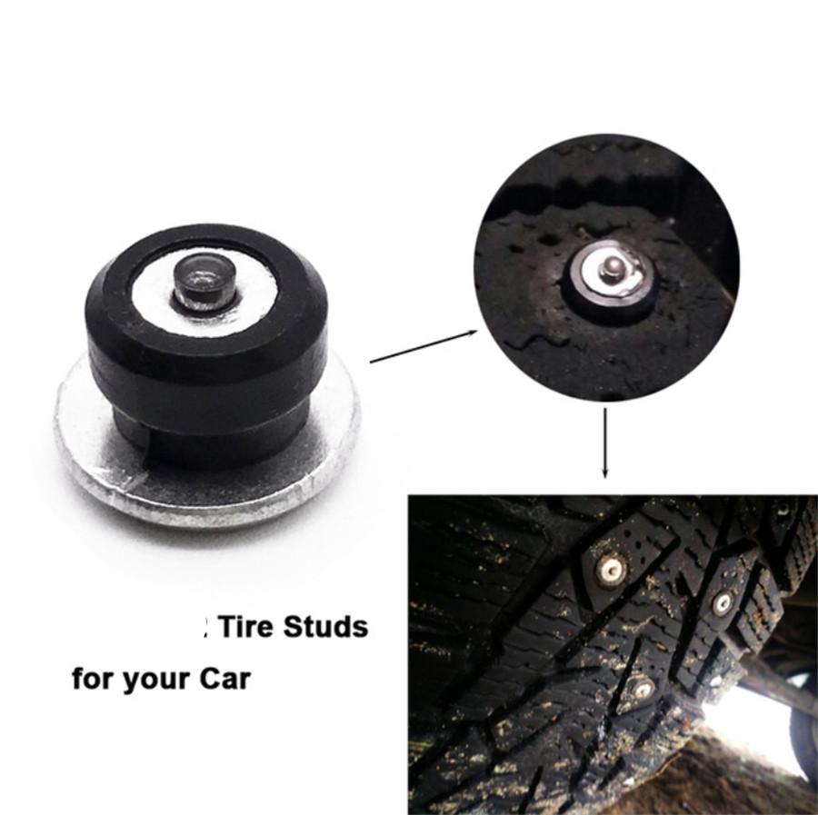100 Pcs Wheel Tire Stud Spike Wheel 12x8mm Aluminum For Car Motorcycle