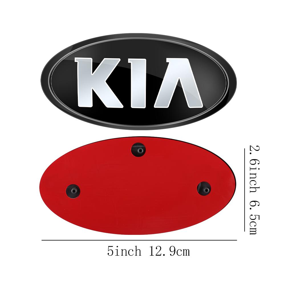 1 Stück Auto Frontklappe Emblem Heckklappe Abzeichen Aufkleber für Kia Rio Picanto Sportage Niro Morning Ceed Optima Seltos Sorento Cerato