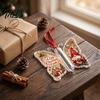 Santa Claus Ornament Christmas Cash Gift Ornament, Acrylic Butterfly Money Holder with Built‑in Unique Gifts Clear Compartment, Holiday Hanging for