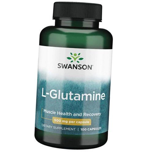 Glutamine for Muscle Growth and Recovery, L-Glutamine 500, Swanson 100caps (32280001)