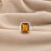 Natural Citrine Gemstone 925 Sterling Silver Handcrafted Jewelry Partywear Ring Anniversary Gift For Wife RR-79-6
