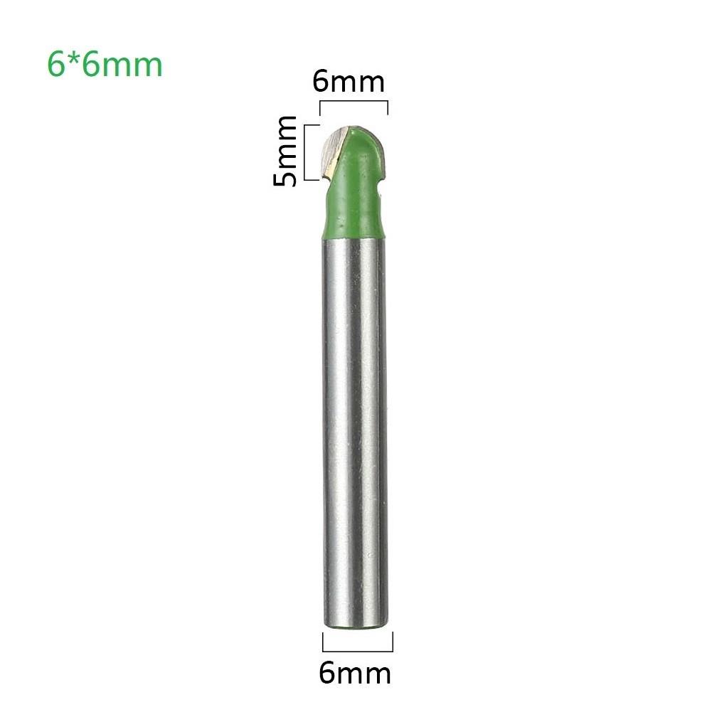 6mm Shank Ball Round Nose Cove Box Wood Router Bits Cove CNC Milling Bit Tool