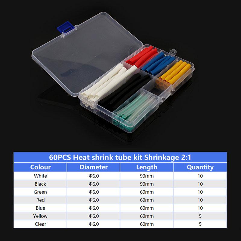 Heat Shrink Tube Shrink Wrapping Assorted Kit Wire Cable Thermoretractile Sleeving Thermoresistant Tube Insulation