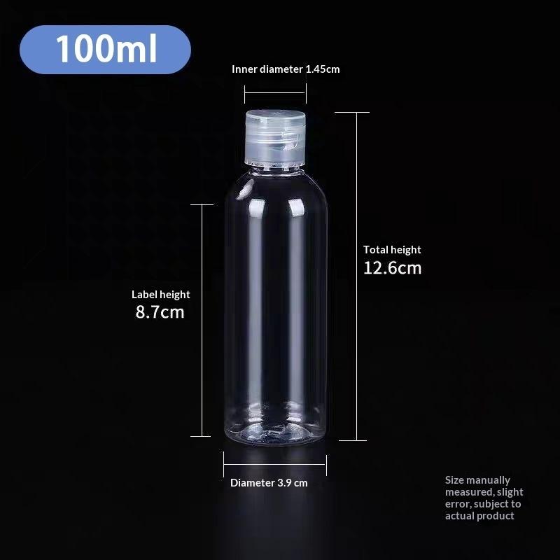 [Flip Cap] 5ml/10ml/15ml/30ml /50ml /100ml Empty Bottle Perfume Atomizer Transparent PET Plastic Bottles