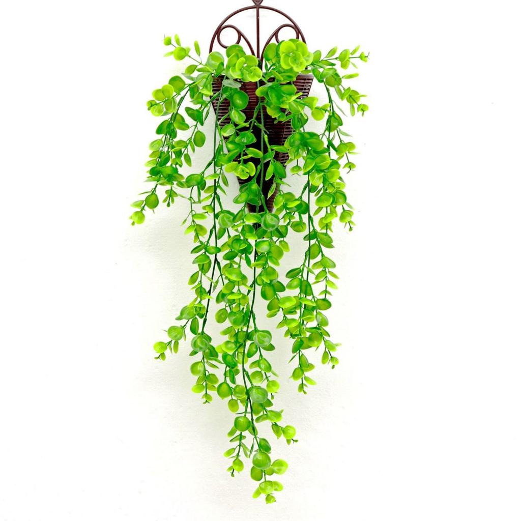Artificial Eucalyptus Vine with Leaves and Flowers - Scenic Wall Hanging Decoration.
