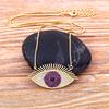 Turkish Lucky Blue Eye Necklace Copper Zircon Evil Eye Pendant Choker Charms Link Chain Necklace Jewelry Gift For Women Men