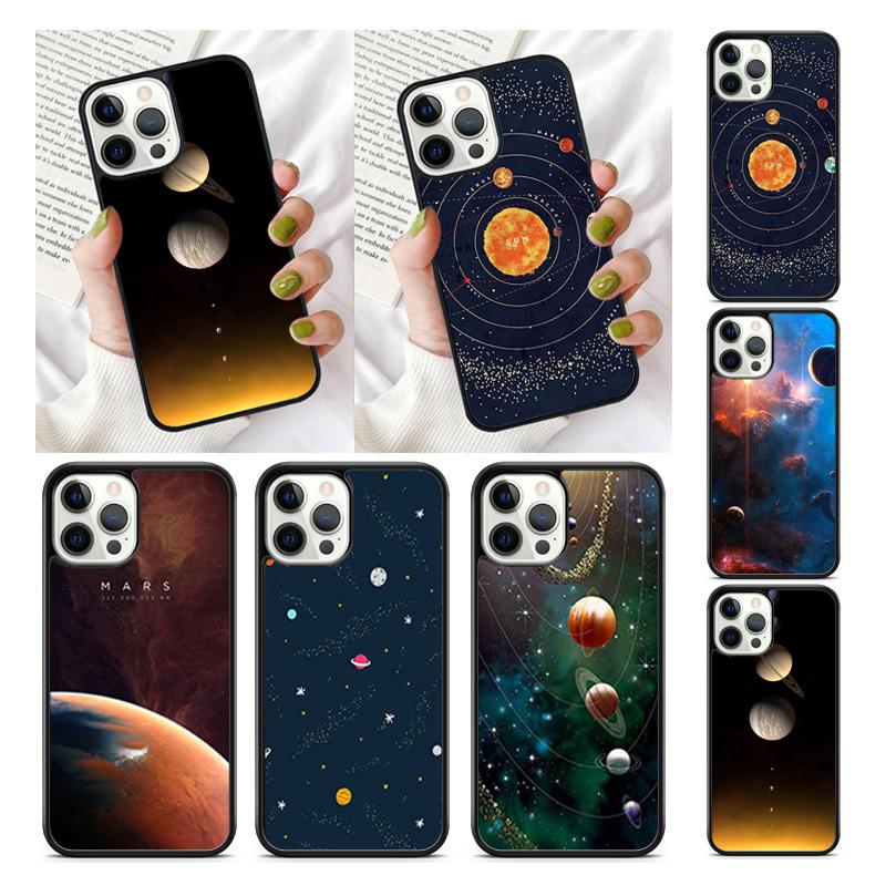 Astronomy Planets Phone Case Cover for iPhone 17 Air 16 16e 15 13 14 11 12 Pro Max Plus coque fundas Shell