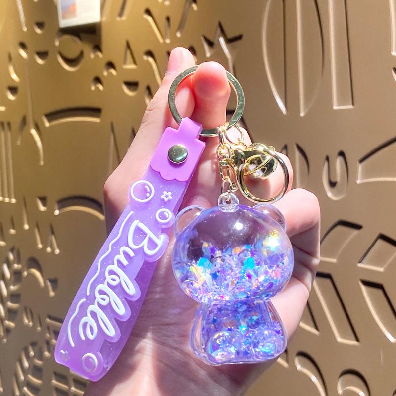 Acrylic Mahjong Sand Keychain - Elegant Car & Bag Pendant Gift