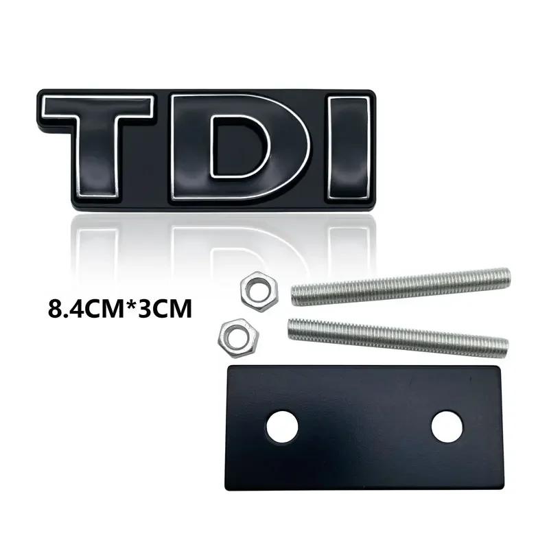 For VW Golf Passat Tiguan Jetta Amarok TDI Badge 3D Metal Car Stickers Tail Decoration Decal Side Sticker