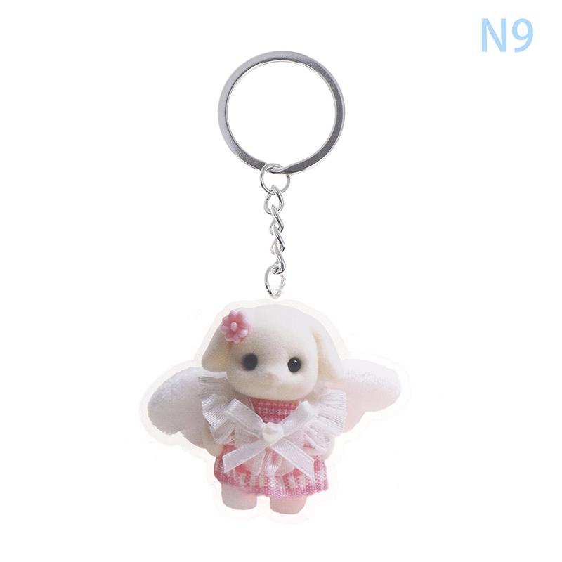 

Y2K Cartoon Animals Acrylic Key Chain For Accessories Bag Funny Pendant Keyring Jewelry Girls Women Fans Gifts