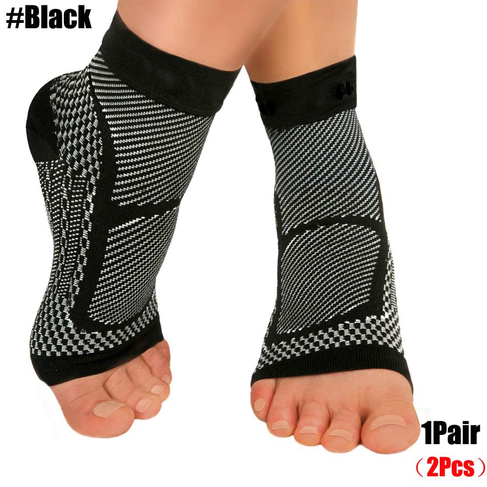 

1Pair Sports Ankle Brace Compression Sleeve Plantar Fasciitis Sock For Achilles Tendonitis,Joint Pain,Reduces Swelling,Heel Pain S/M