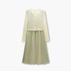 EICHITOO Two-Piece Knit Cardigan & Slip Dress Set