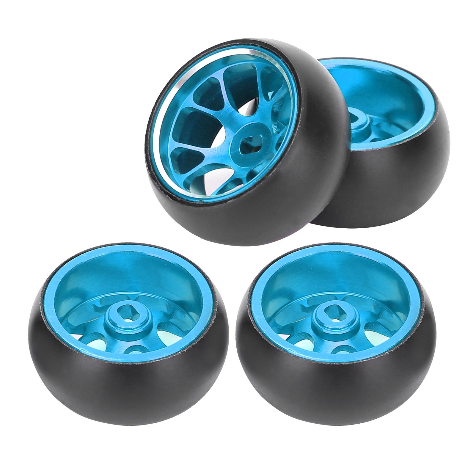 

Remote Control Metal Wheel Hub Drift Tires Replacement for Wltoys k969 1 28 RC Car синій