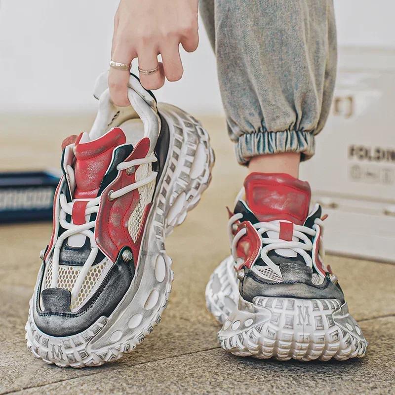 2025 Hot Sale Retro Men's Casual Shoes Shockproof Comfortable Outdoor Running Fitness Training Exercise Sneakers Size 39-44