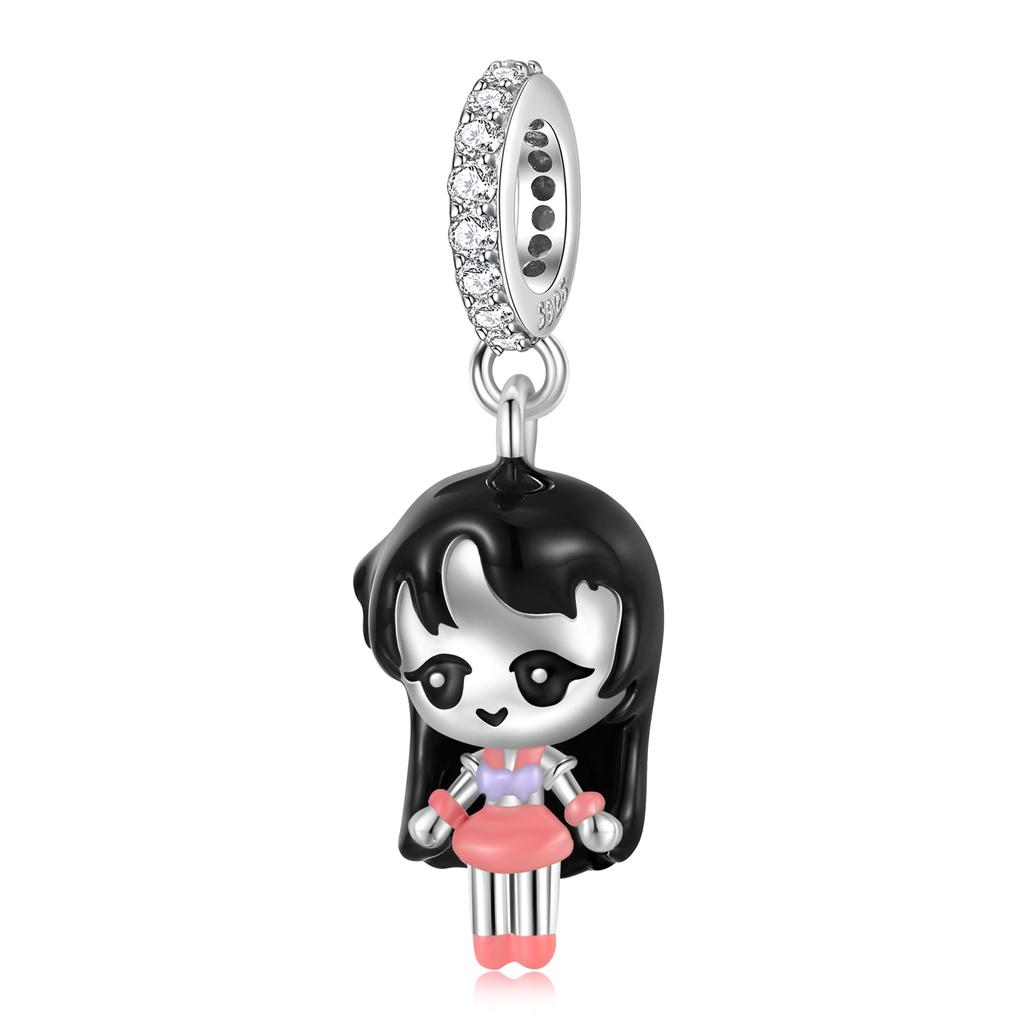 Copper Moonlight Magic Girls Bow Super Girl Sailor Dress Bead Charms For Bracelets Birthday Gifts Sisters Party