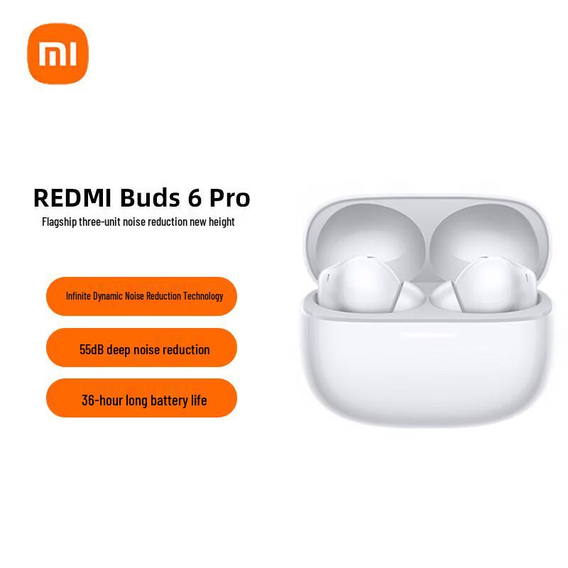 Xiaomi Redmi Buds 6 Pro Wireless Earbuds with 55dB ANC