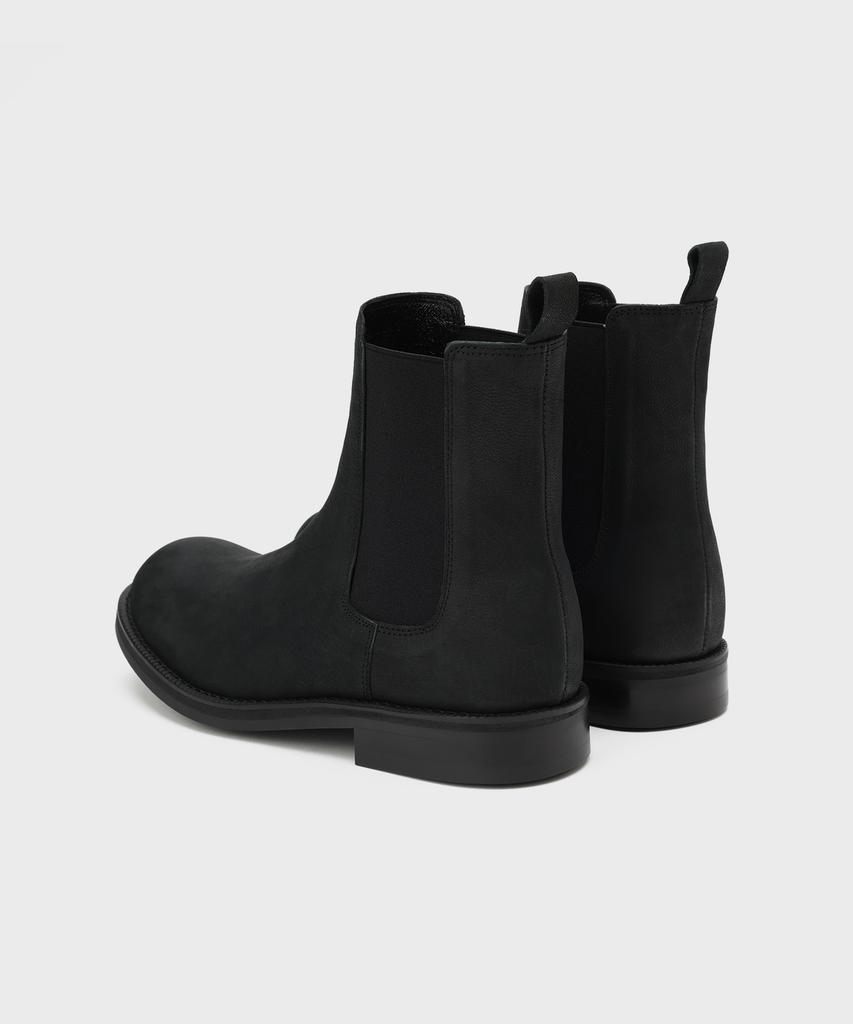 Firenze Atelier [Vibram] All Day Round Toe Chelsea Boots 2600 [Natural Black]