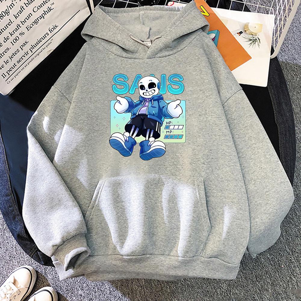 Undertale Sans Print Hoodies Men/women Winter Fleece Sweatshirts Manga Clothing Comfortable Crewneck Pullovers Casual Sudaderas