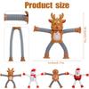Christmas Extendable Santa Claus Snowman Pendants Christmas Decoration for Home Xmas Tree Hanging Ornaments New Year Kids Gifts