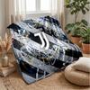 Juventus FC Theme Blanket Soft Flannel Blanket Plush Throw Blanket Cozy Sofa Bed Blanket for Home Decor