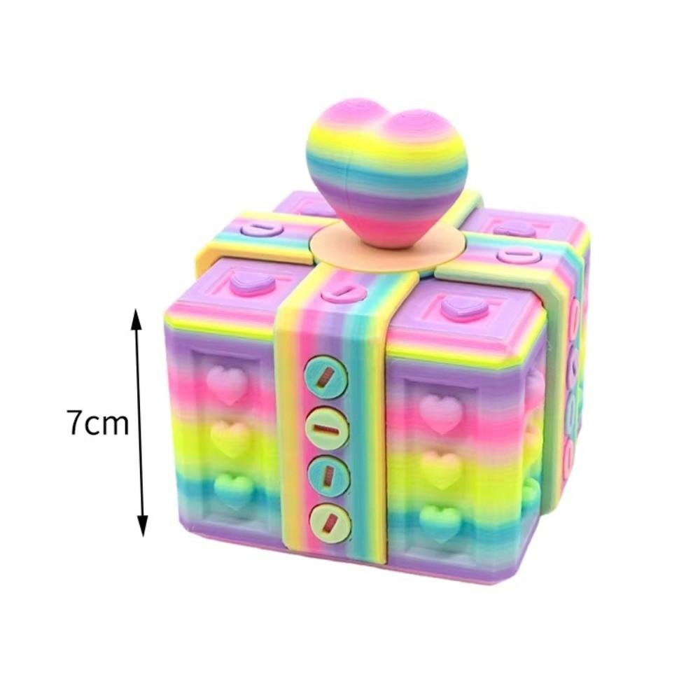 3D Printed 3D Annoying Gift Box with Screws Heart Design Prank Screw Box Pop It Sensory Stress Relief Packaging Organizer
