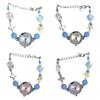 Adjustable Bracelet Watch Starfish Shell Quartz Watch New Ceramic Beaded Bracelet Watch  Gift