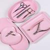 Pink Stainless Steel Nail Tool Rhinestone Storage Display Cosmetic Jewelry Tray Plate Doctor Surgical Desktop Storage
