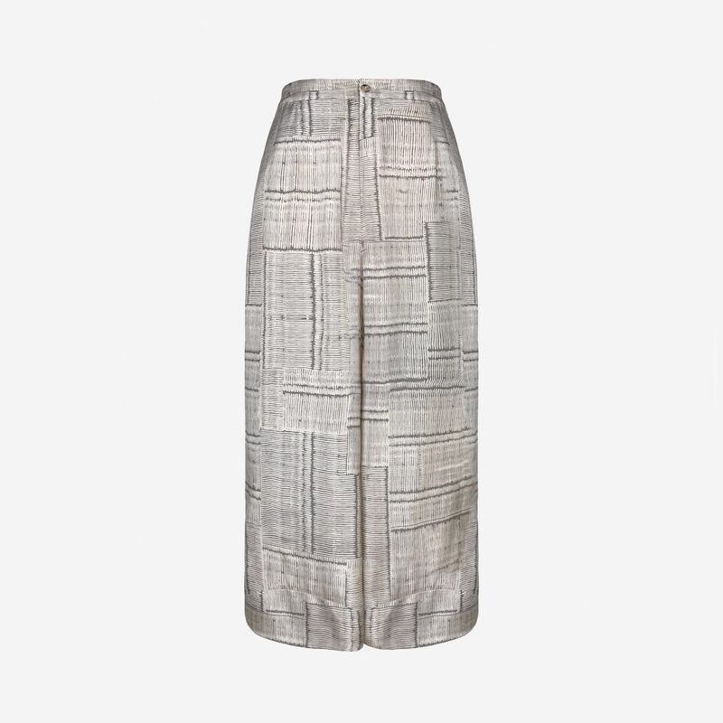 

Blue Rose Plus Size Women s Clothing Three Seasons Wearable Office Worker Light Khaki Stripe Loose Pants Elegant Commuter s All-Matching As shown in the figure S