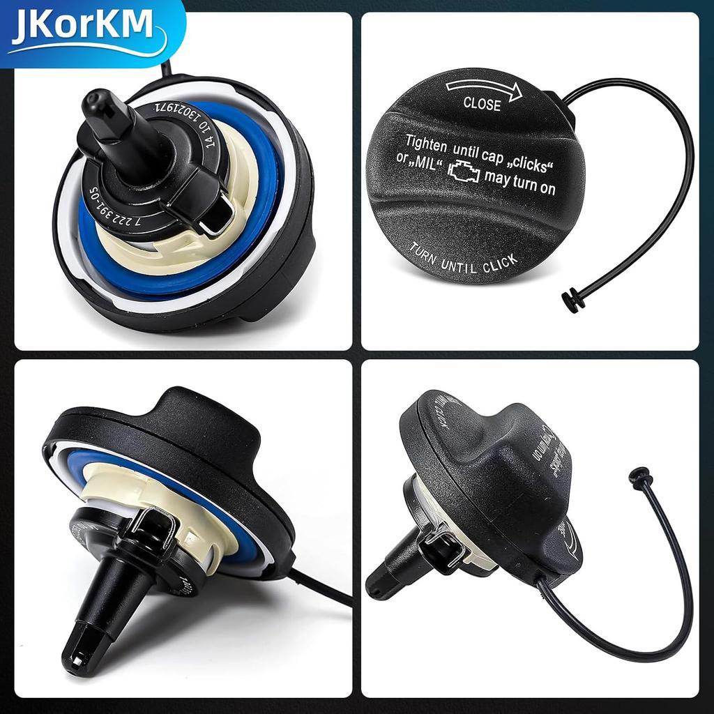 Gas Cap, Fuel Tank Cap Compatible with 2002-2018 Mini Cooper, BMW E39 E46 E60 E90 E92-128i 320i 325i 328i 328xi 330i 330xi X1 X3 X5 Z4 M3, More # OE