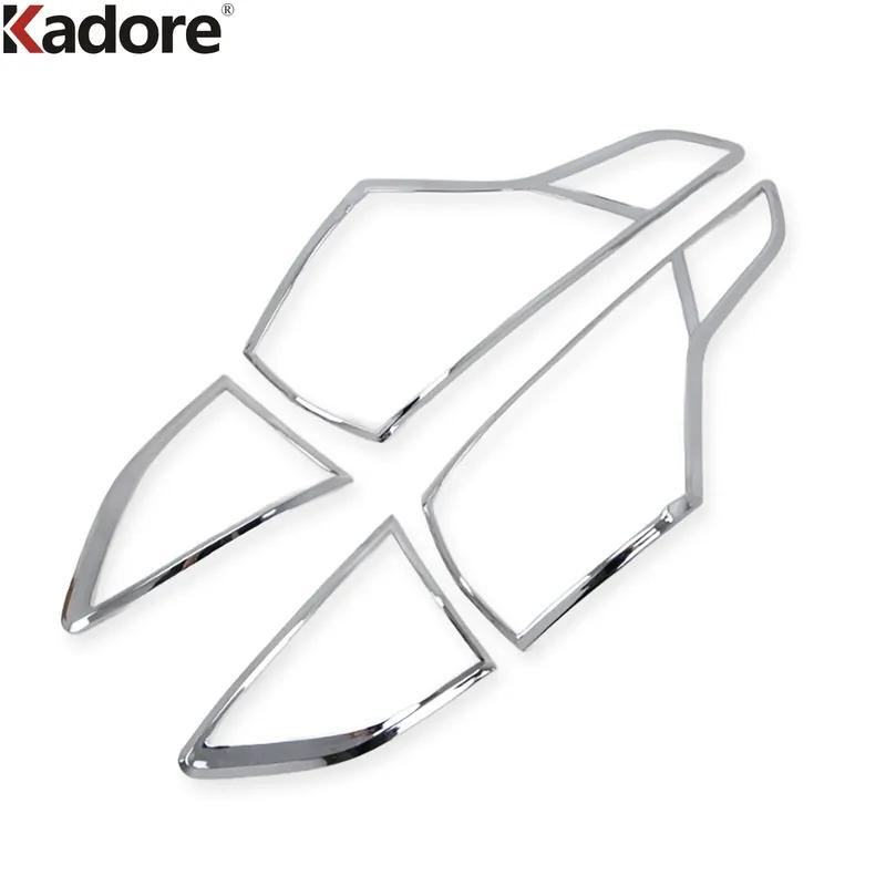 For Ford Kuga Escape 2013 2014 2015 Chrome Car Rear Tail Light Lamp Cover Trim Taillight Frame Garnish Trims Accessories