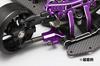 Yokomo Aluminum front lower short A arm set for YD-2 (purple specification, chamfered) Y2-P08FSC