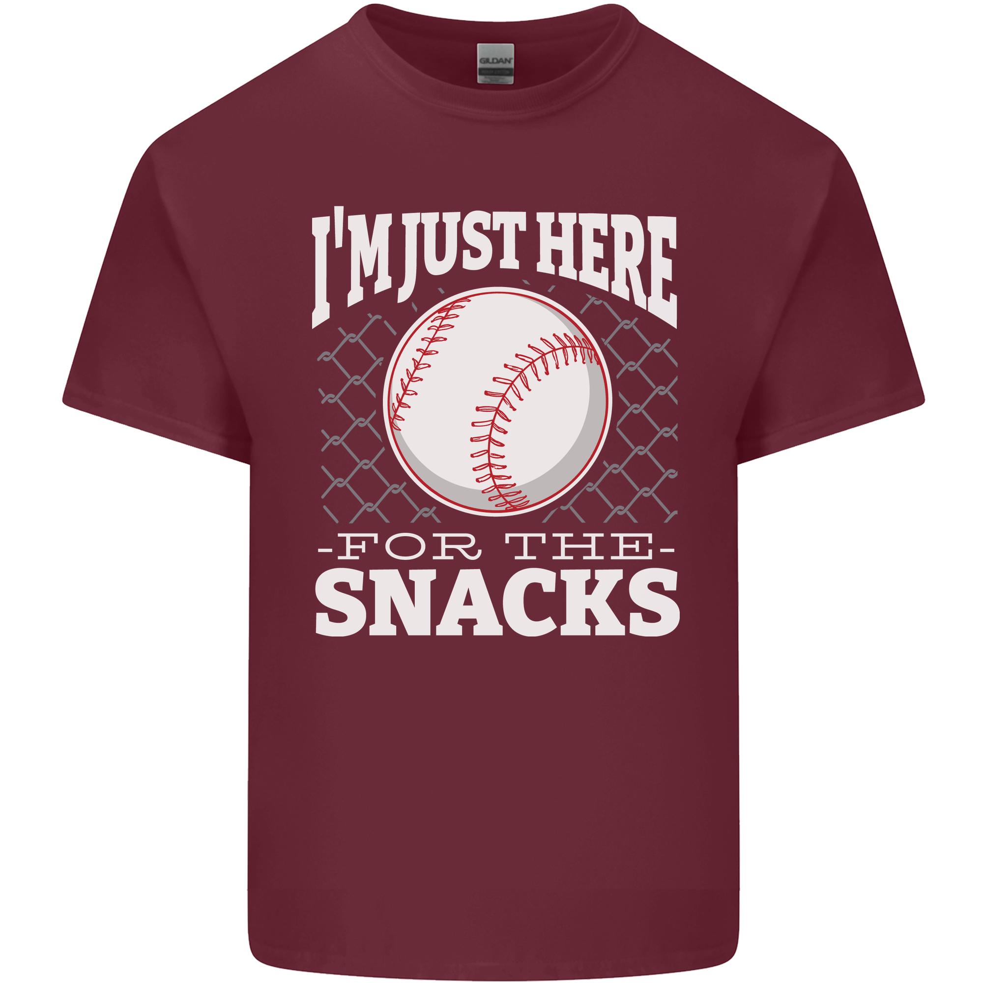 Baseball Im Just Here for the Snacks Unisexs Light Cotton TShirt S
