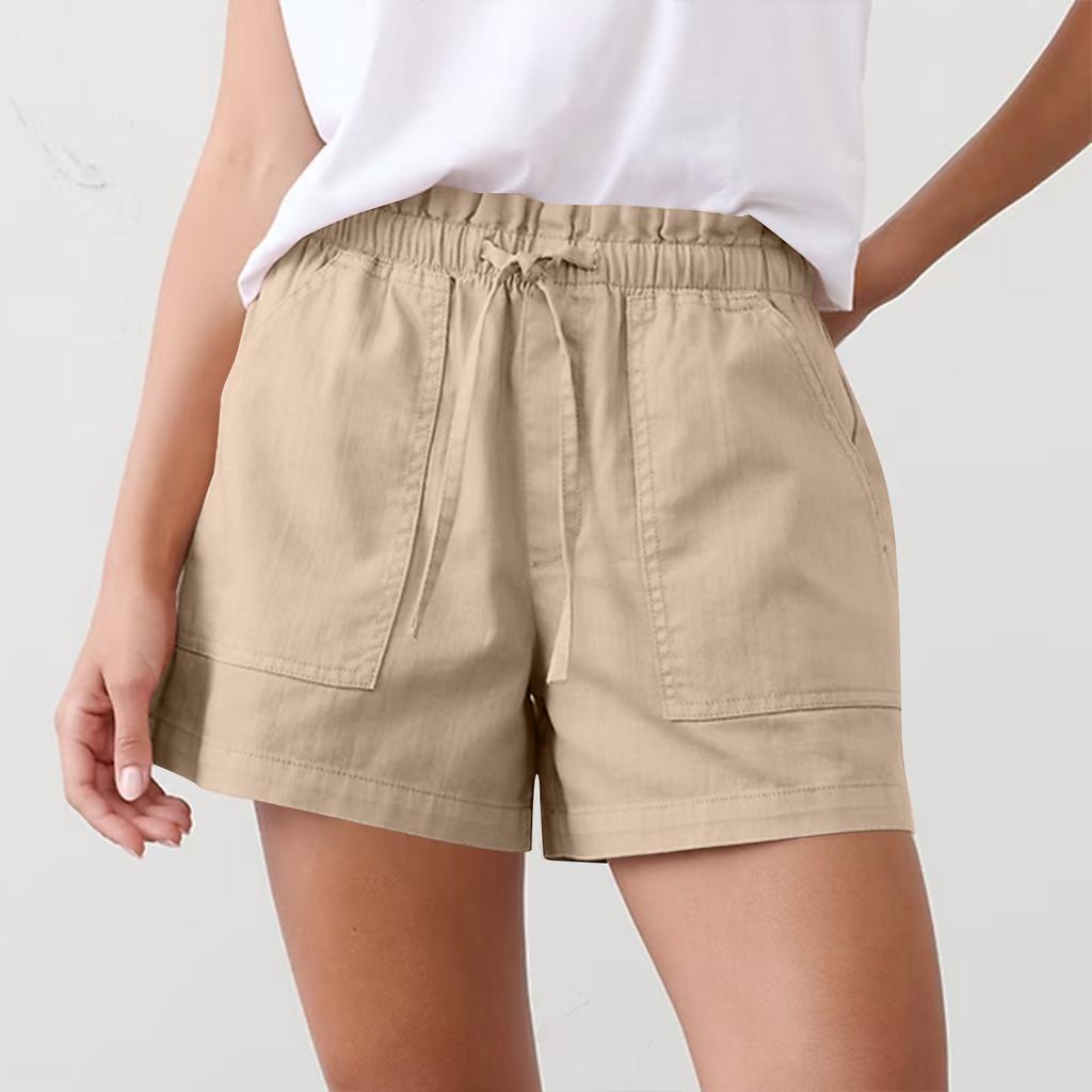Damen-Shorts mit Taschen, Freizeit-Shorts