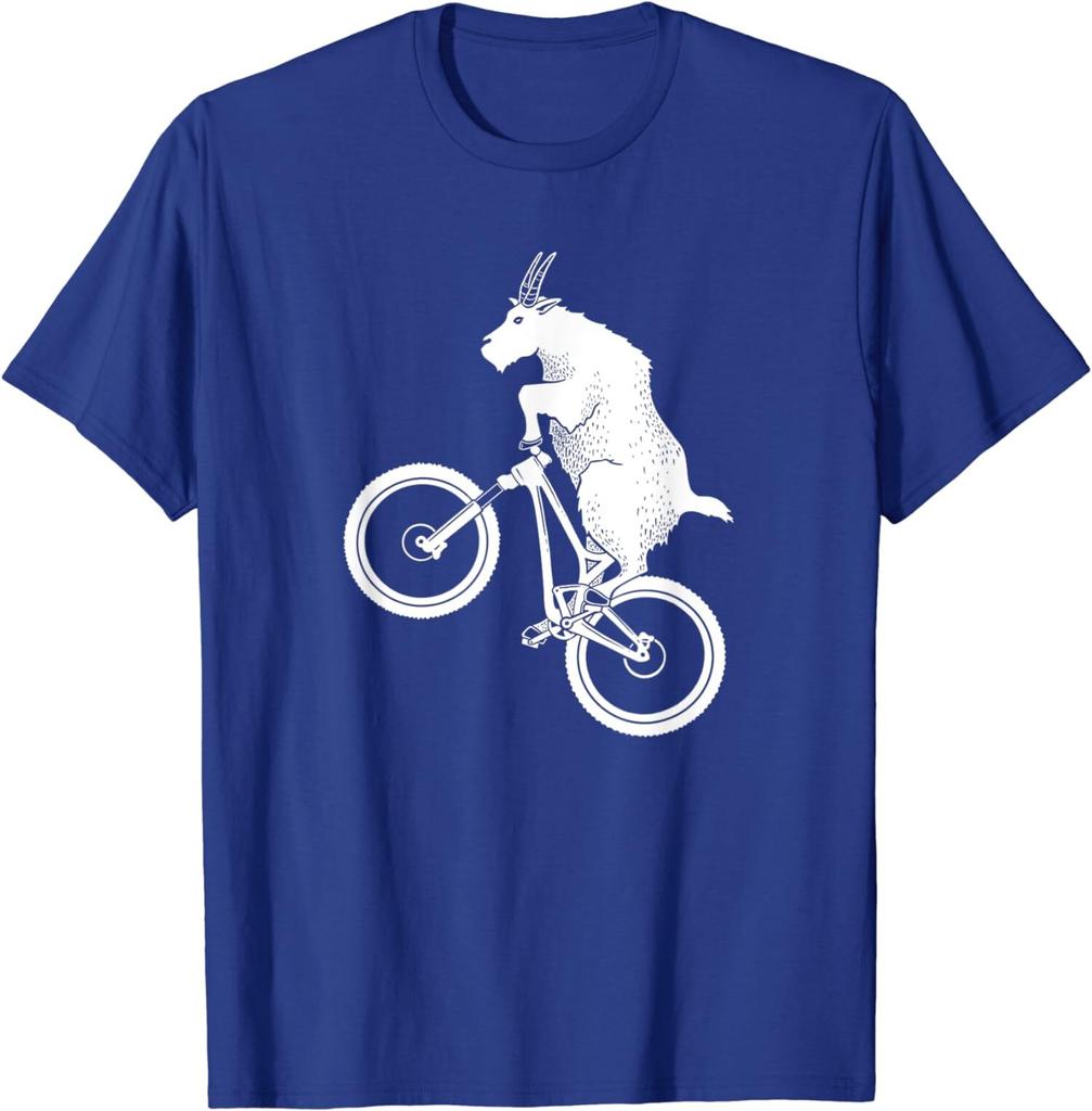 Mountain Bike Goat Funny Bicycle Day For Goat Lover Unisex T-Shirt