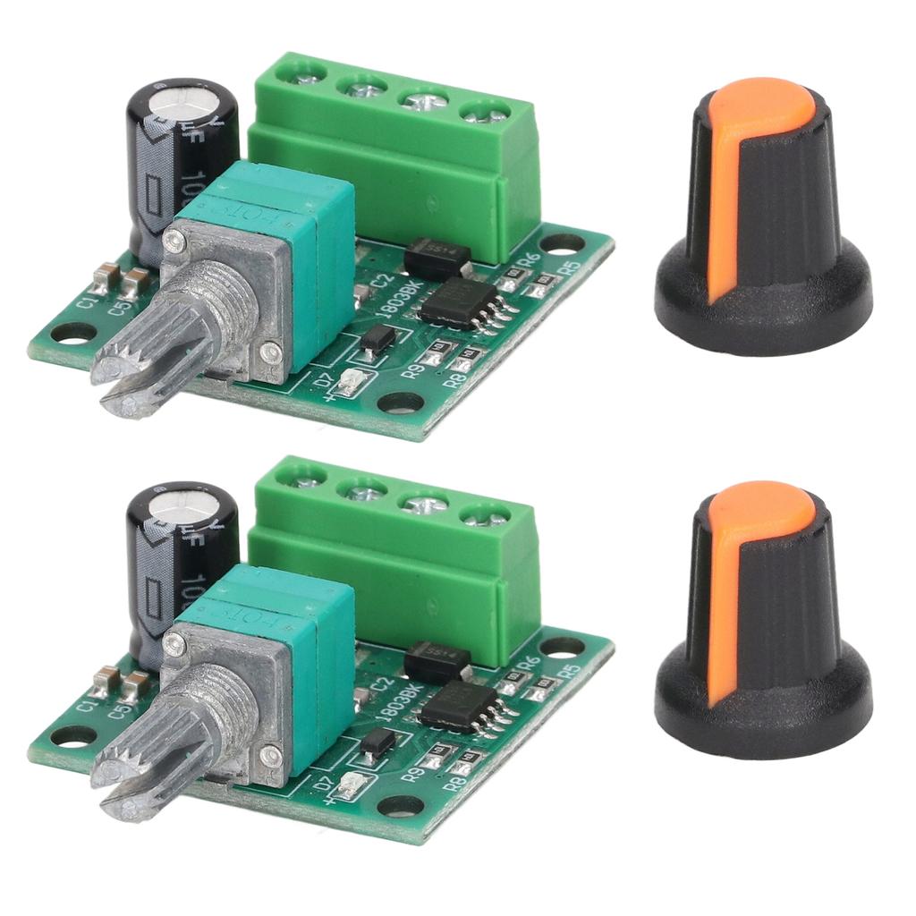 2 sady Regulátor otáček motoru Regulátor PWM spínače DC 1,8V?12V pro ventilátorové čerpadlo