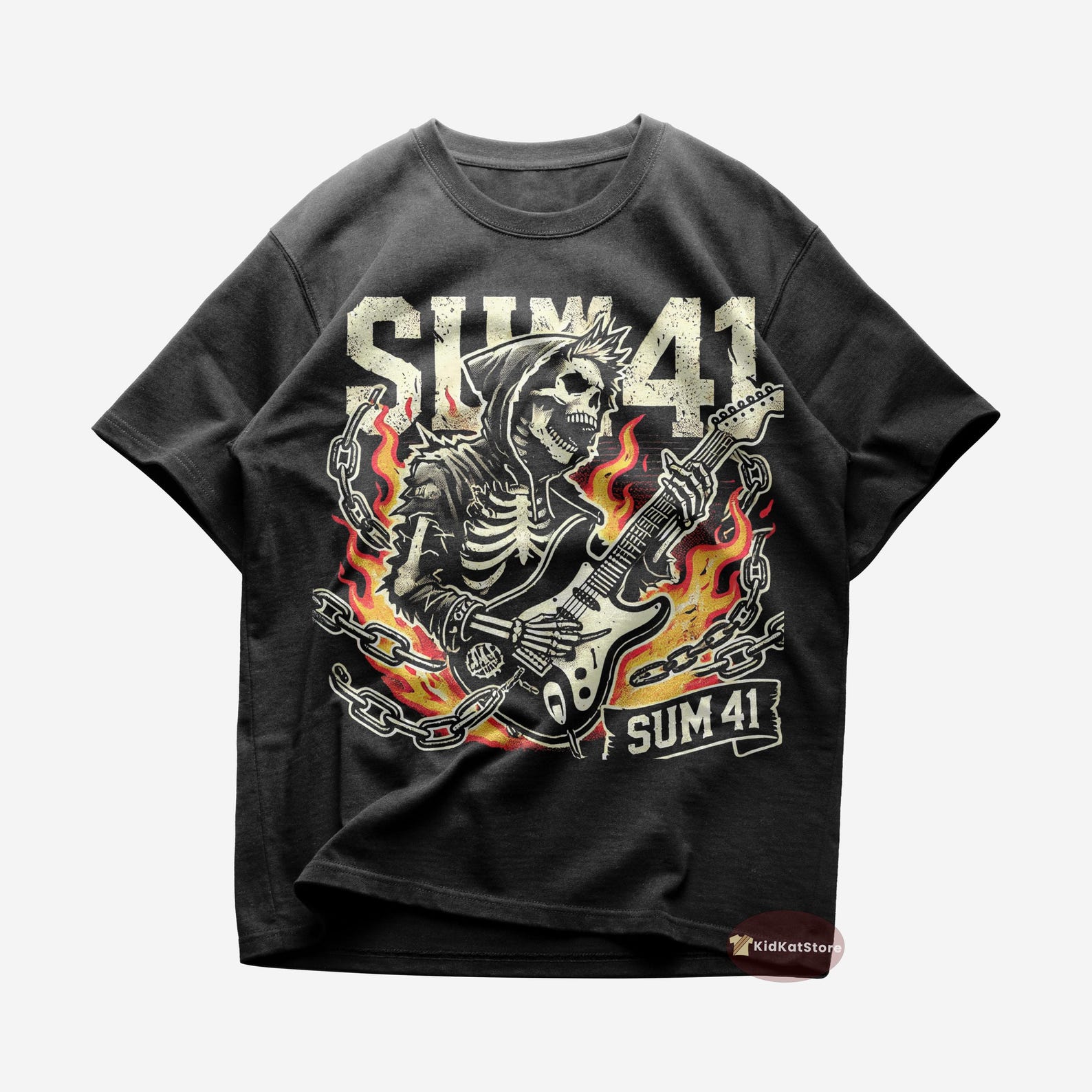 Sum 41 T shirt - In Too Deep - Sum 41 Merch - Unisex Punk Rock Tee - Gift for Punk Lovers - Premium Music Apparel - Punk Merch S