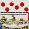 Pachet 10 Bucăți Mere de Crăciun Ornament Fagure Hârtie Colorată Decorațiuni Pentru Casă Birou Petrecere Decorațiune Celebrare Sezonieră