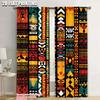 2pc  Window Curtains Cultures Geometrical Durable 100% Polyester Fabric  Without Electricity Spring Party & Holiday Decor Use for