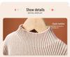 Korean Style Kids' Half-High Neck Sweater: Versatile Knitwear for Autumn/Winter