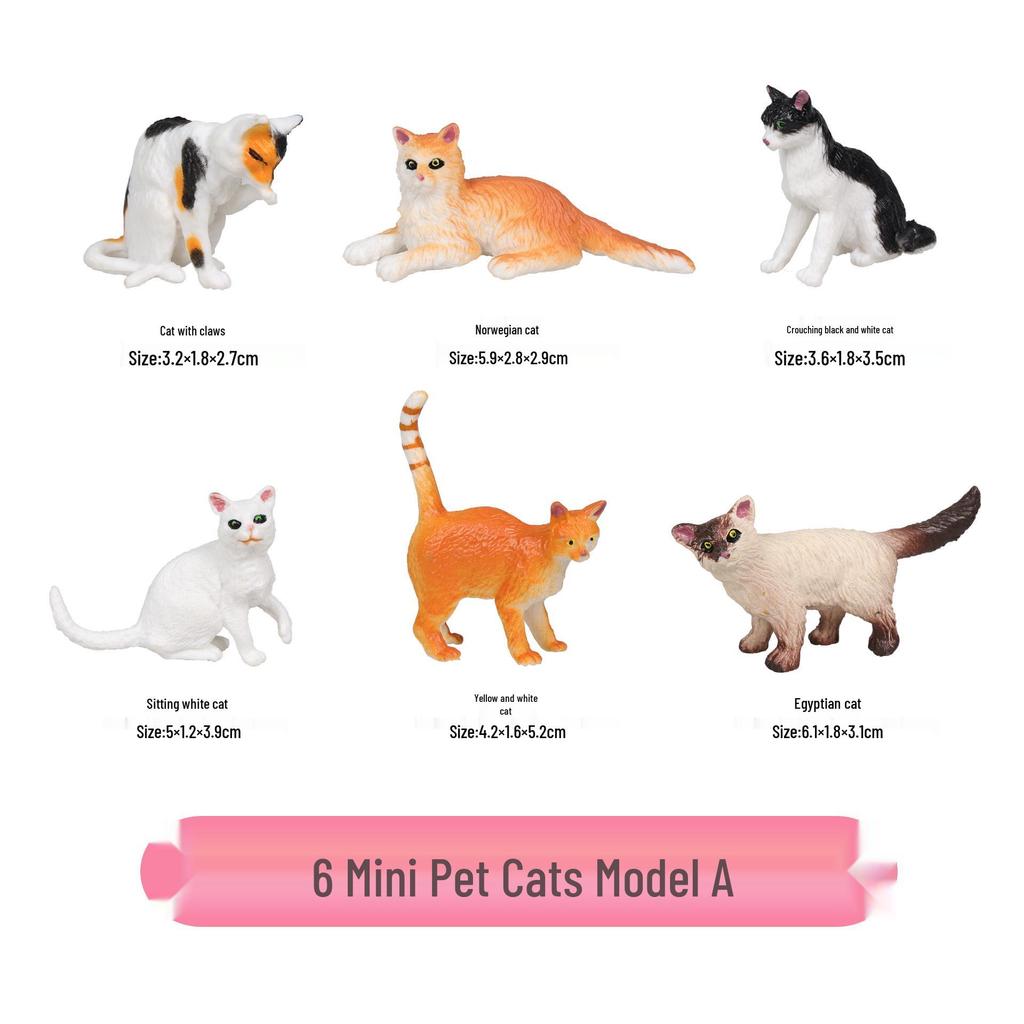 Farm Animal Figurine Set: Cow, Sheep, Chicken, Duck, Goose, Pig, Dog - Early Education Toy