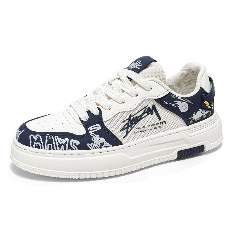 Herren Skateschuhe Frühling Nische Skateschuhe Herren Trendige Vielseitige Dicksohlige Sport- und Freizeit Skateschuhe Trendschuhe