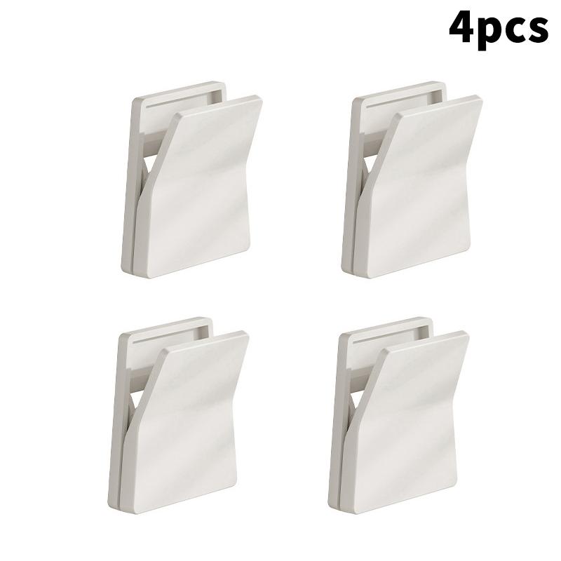 

4pcs Kitchen Glove Storage Dishwashing Glove Hook Household Rubber Glove Placement Rack Cloth Clip Hook Hanging Gloves білий
