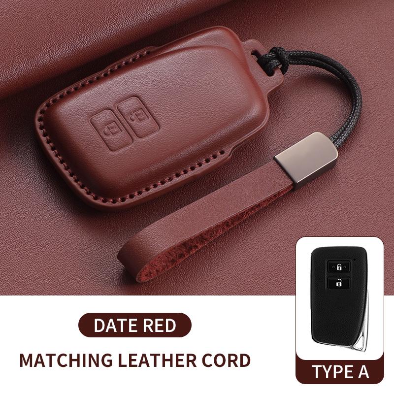 Top Layer Leather Car Key Case Cove Fob for Lexus NX GS RX IS ES GX LX RC 200 250 350 LS 450H 300H Car Keychain Accessories