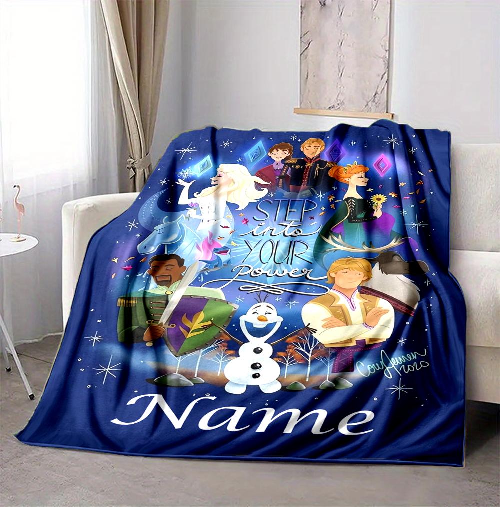 Custom Name Step Power Flannel Blanket Throw Blanket Soft Warm Sofa Bed Decor Unique Gift