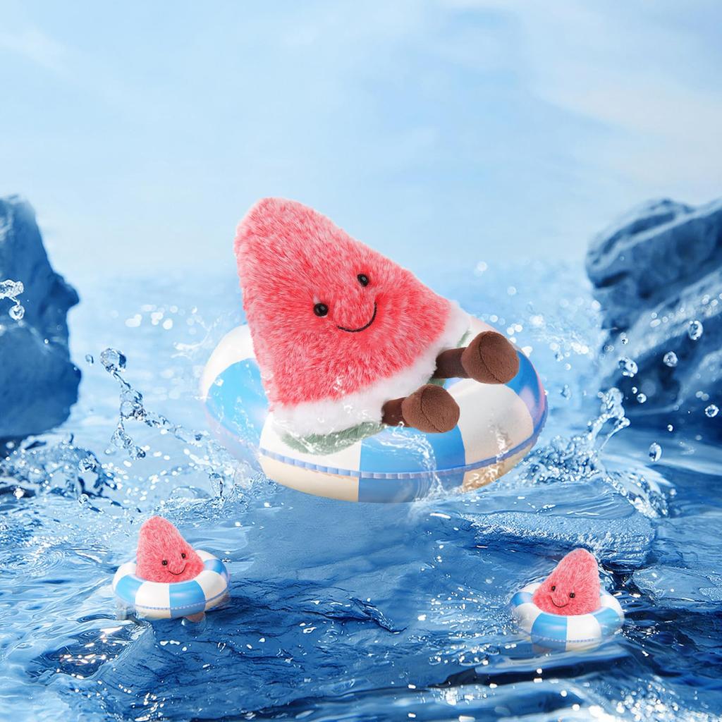 Apricot Lamb Fresh Watermelon Plush Soft and Fluffy Fresh Watermelon for Boys and 15cm Toy, Cute, Girls,