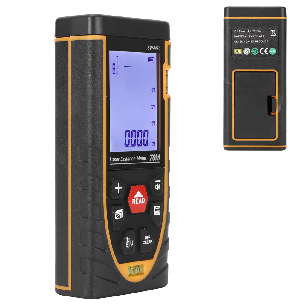 Laser Distance Measure Device Handheld Rangefinder High Accuracy Infrared Measuring Tool