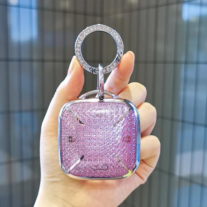 Suitable For Changan Lumin Keycase Keycover Key Shell Keychain Sweet And Clear Sweet Square Key Creative Case Buckle