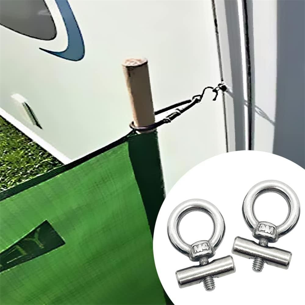 Pack Of 8 Awning Track Stopper, 304 Stainless Steel Awning Stopper For Pipe Track, Caravan, RV, Camper, Boat