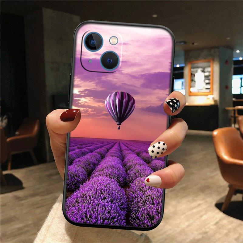 IK42 Lavender Purple Flower Phone Case for OPPO A40 A60 A80 A15 A16 A16K A12 A17 A17K A54 A54S A53 A53S A55 A56 A57 A98 F23