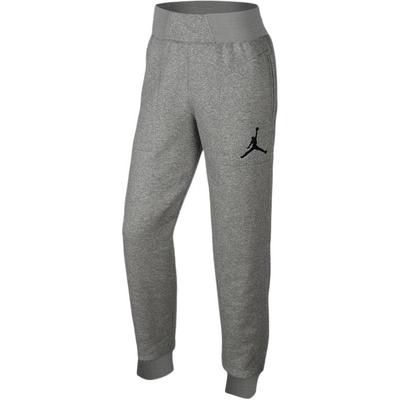 Solid Logo Embroidered Cuffed Sweatpants Men Bottoms Gray 696205-063